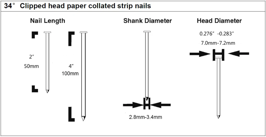 Psn100-34 Paper Framing Air Nailer for Paper Strip Nails