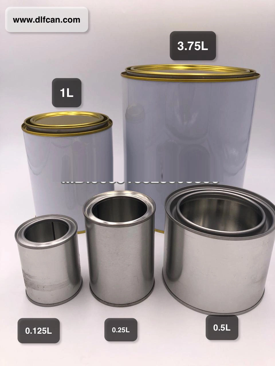 Custom Chemical Round Metal Tin Paint Cans for Paints Different Sizes for Choices