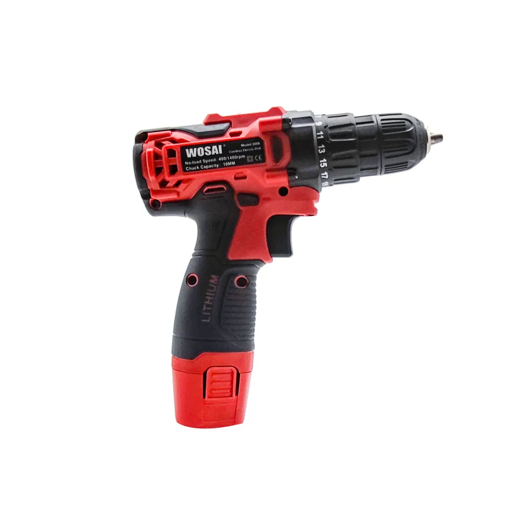 Rechargeable 12V Wosai Hand Drill Hand Gun Drill Multi-Functional Household Electric Screwdriver Electric Taladro Power Drill