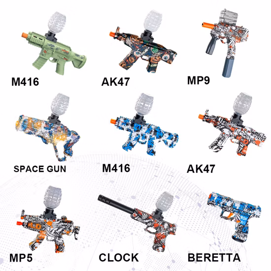 2023 Ready to Ship Gell Blaster Pistola HK416D M416 Akm47 Pistolas De Gel Splatter Ball Gun Gel Blaster Toy Gun